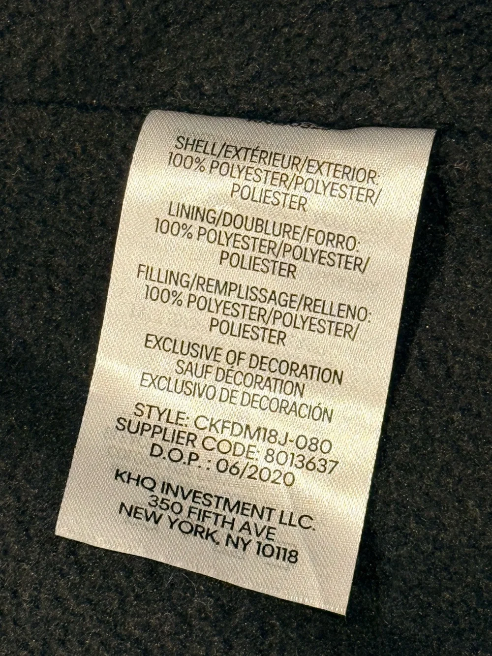 Nike Boys Puffer Vest Hoodie Just Do It Logo Sleeve Gray Size XS 4